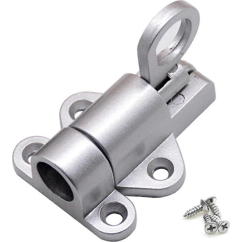 Automatischer, Federbelasteter Riegel Für Dachbodenluke, Verriegelungswerkzeug Aus Aluminiumlegierung, Silberfarben