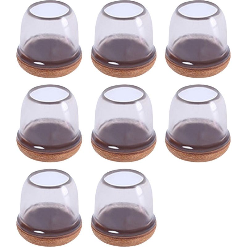 Set Mit 8 Bodenschonern Für Stuhlbeine Mit Filzgleitern, Runde Form S