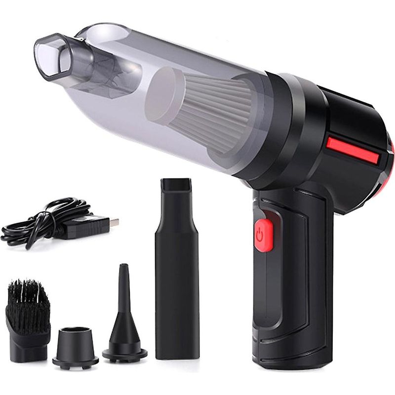 4-in-1 Akku-autostaubsauger, 9000 Pa, 120 W, Autostaubbläser, Handstaubsauger