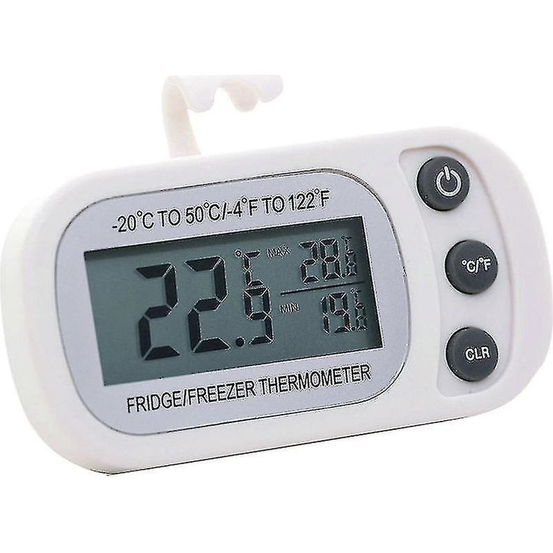 Digitales Lcd-thermometer, Geeignet Für Gefriertemperaturen Von -20 Bis 50 Grad Und Kühlschranktemperaturen (weiß).