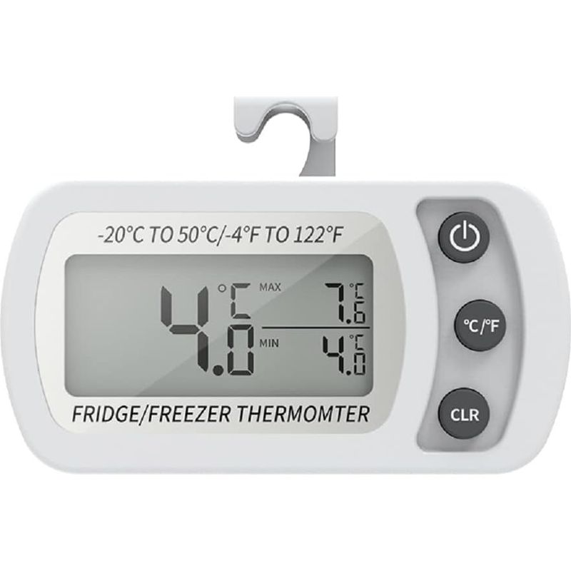 Digitales Kühlschrankthermometer, °c/°f-anzeige, Wasserdicht, Temperaturanzeige Für Die Küche