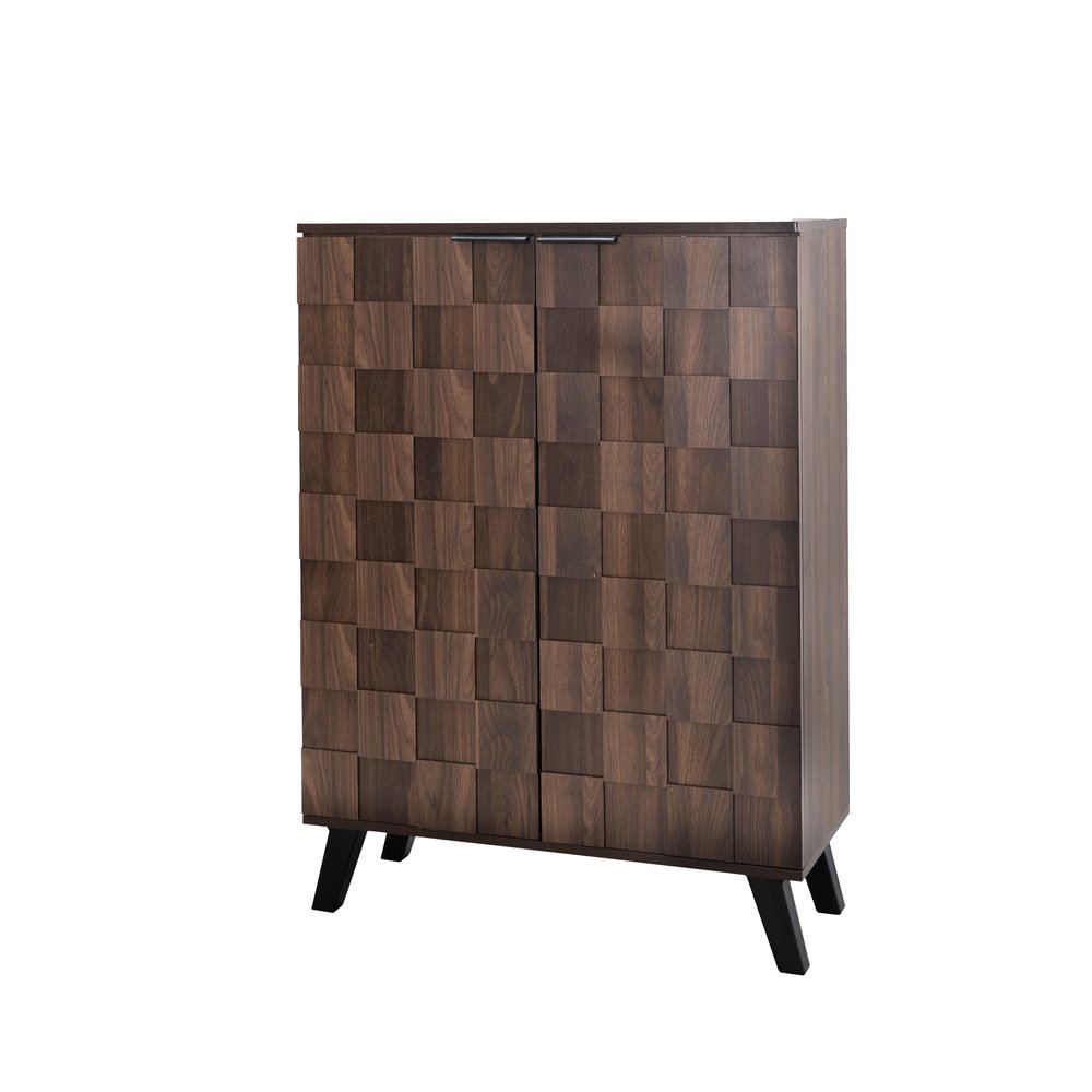 Placard Élégant Fonctionnel Moderne Pratique Particle Board Bois 80.00 X 35.50 X 110.00