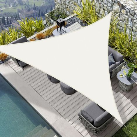 Rechteckiges Sonnensegel 3x3x3 M, Wasserdichtes Pes-sonnensegelgewebe, 95 % Uv-schutz, Für Den Außenbereich, Garten, Terrasse Und Camping, Inklusive Befestigungsmaterial