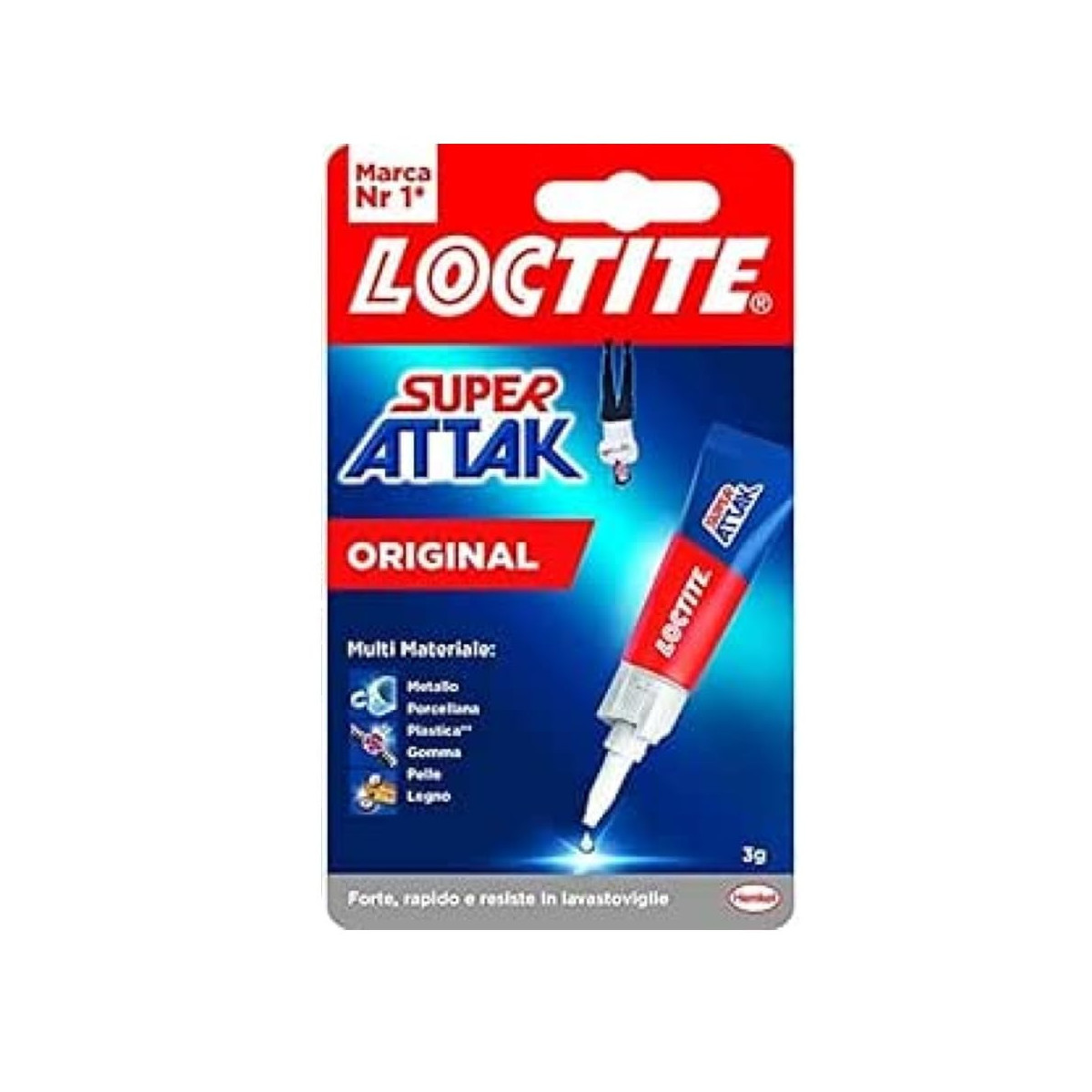 Loctite Super Attak Original Sofort-flüssigkleber Transparent Universal 4g