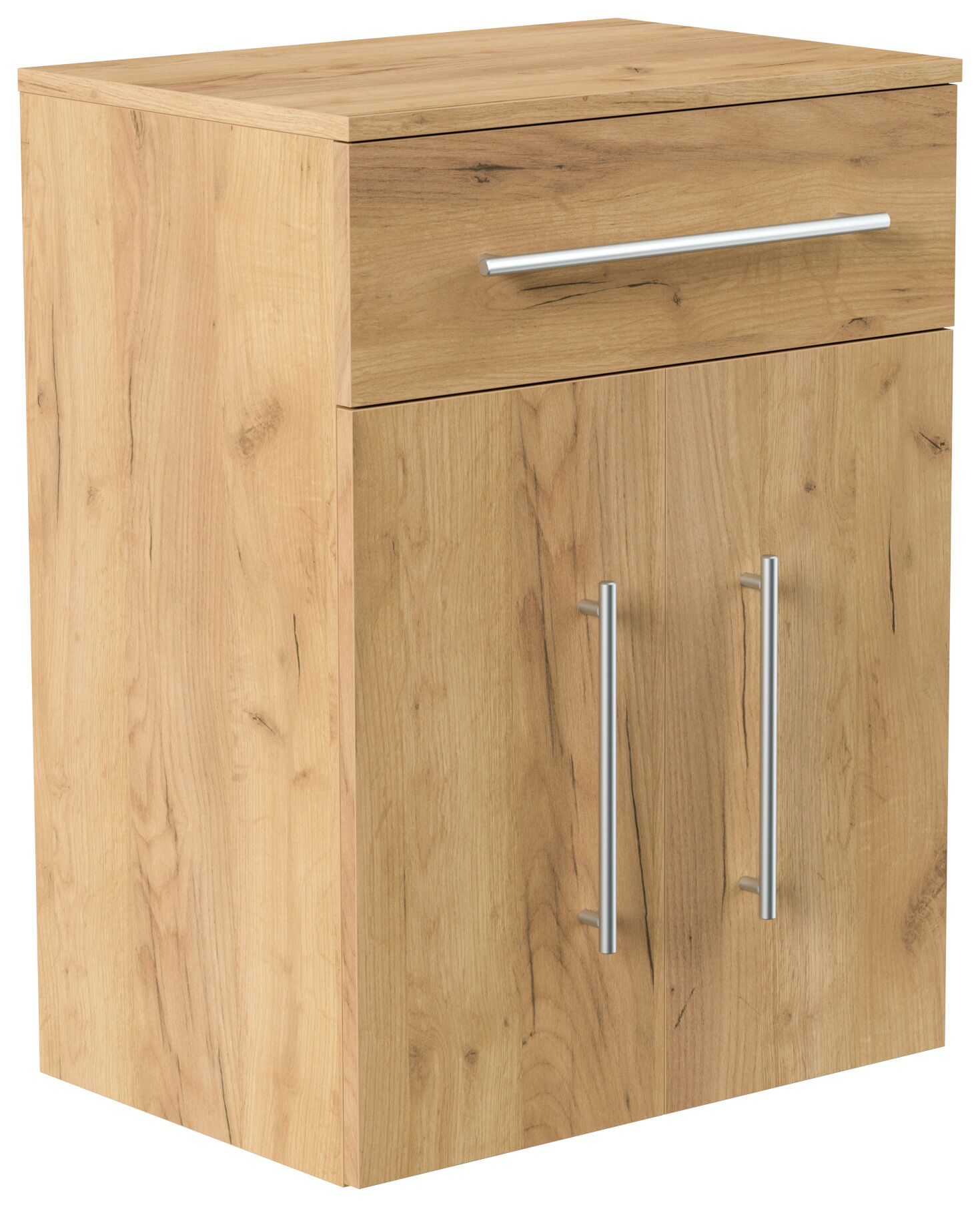 Badmöbel Aurum-xl 53x72cm Eiche Gold M. Softclose Schublade Und Türen