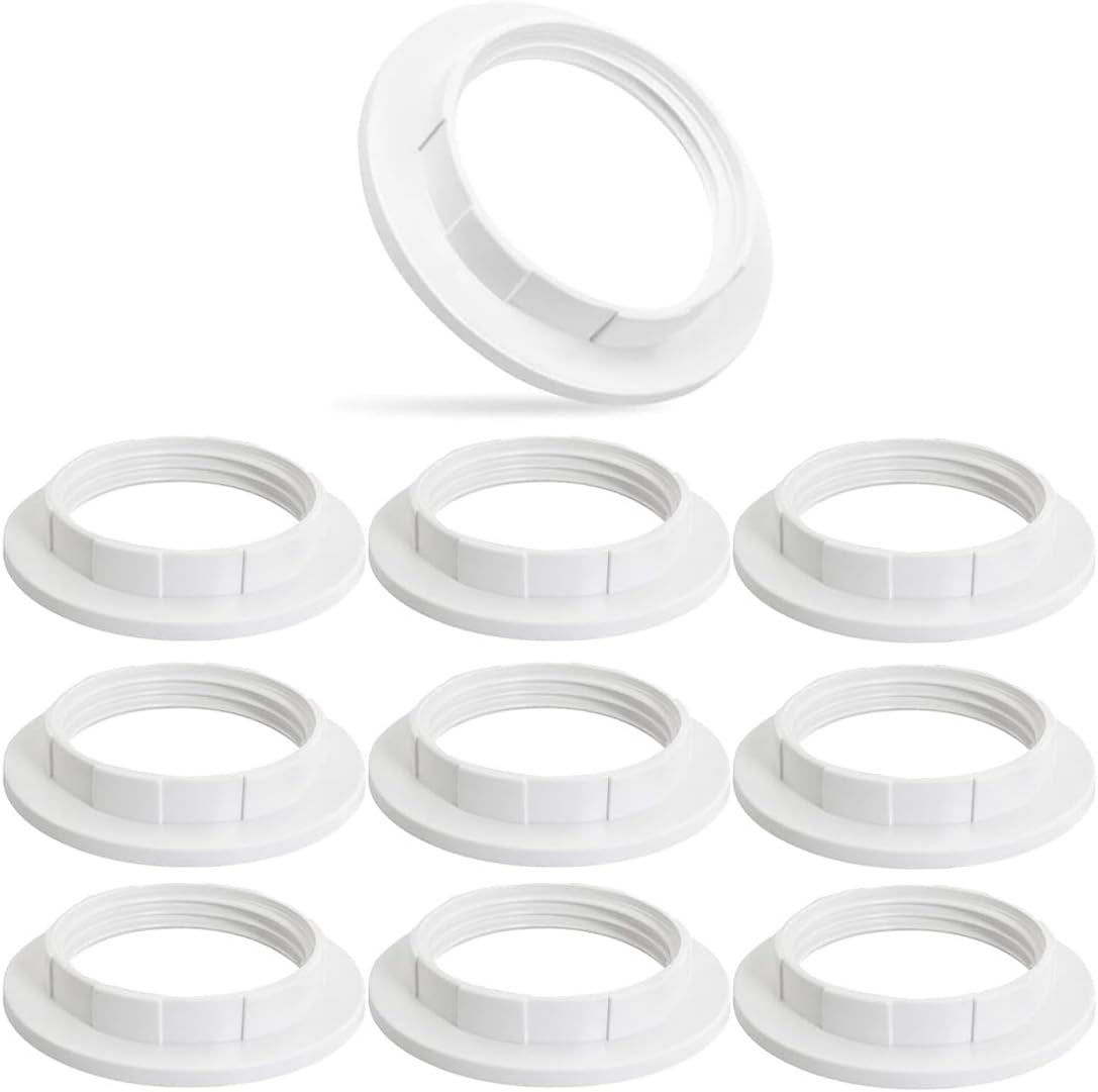 10 Pcs Bague De Abat Jour À Vis E14, Douille E14, Adaptateur Abat Jour E14,abat Jour Lampe Chevet E14,abat-jour Anneau Convertisseur,anneau Réducteur Pour Abat-jour,pour Table Bureau Lampadaires