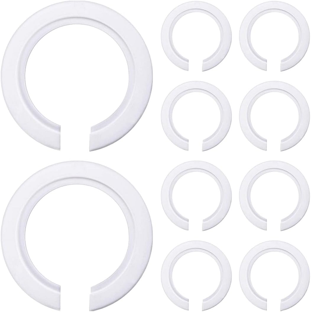10anneau Réducteur Abat Jour,e27 À E14 Anneau Adaptateur Pour Luminaire À Vis,anneau De Remplacement Pour Douille,convertisseur De Bague D'Abat-jour En Plastique Pour Lampe De Bureau Plafonniers