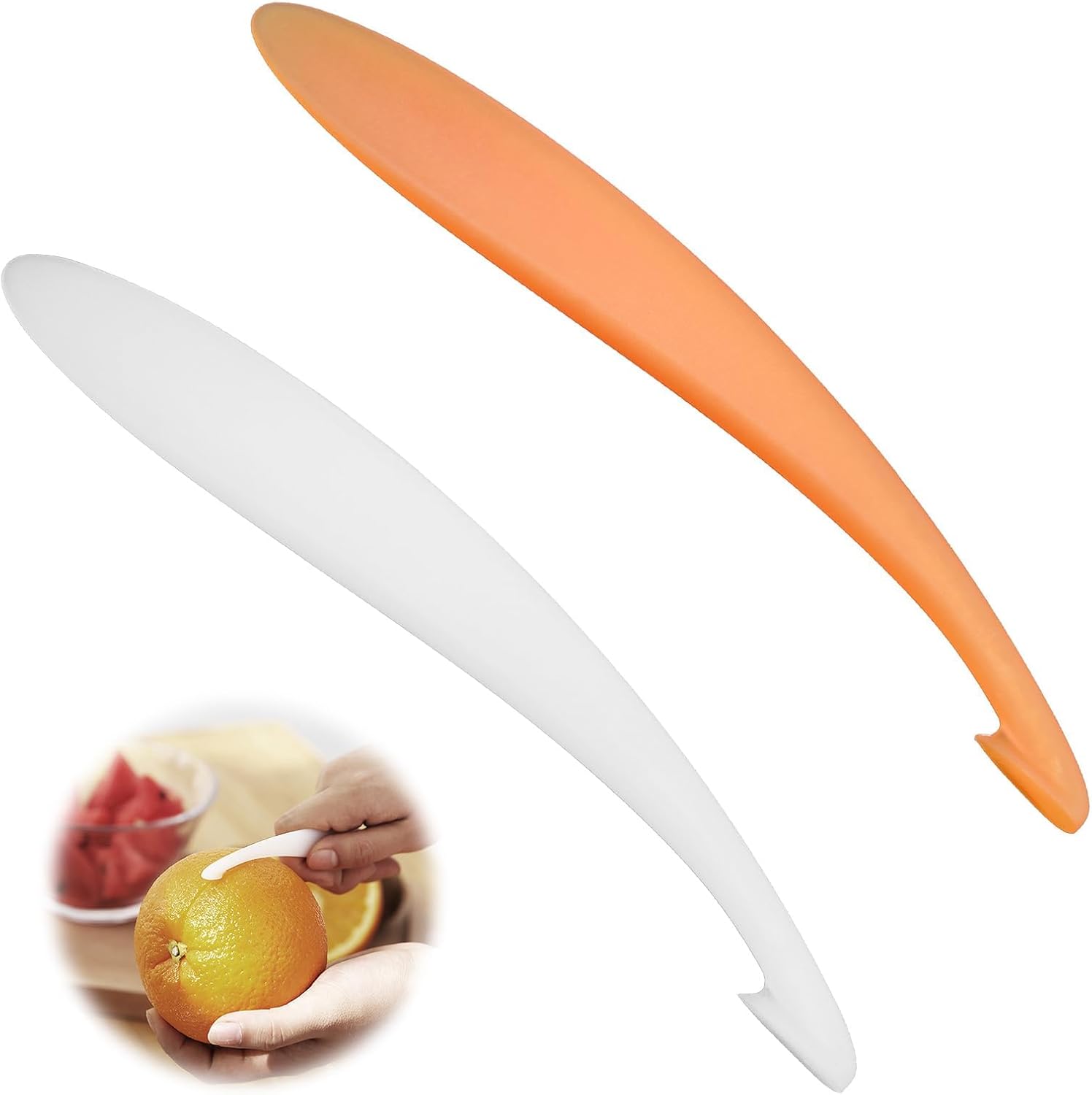 2 Stück Plastique Rrange Peeling Machine, Éplucheur Orange De Agrumes Efficace Pour Éplucheur Les Oranges Et Autres Agrumes, Outil Pratique D'Épluche Orange Pour La Cuisine Et Le Quotidien