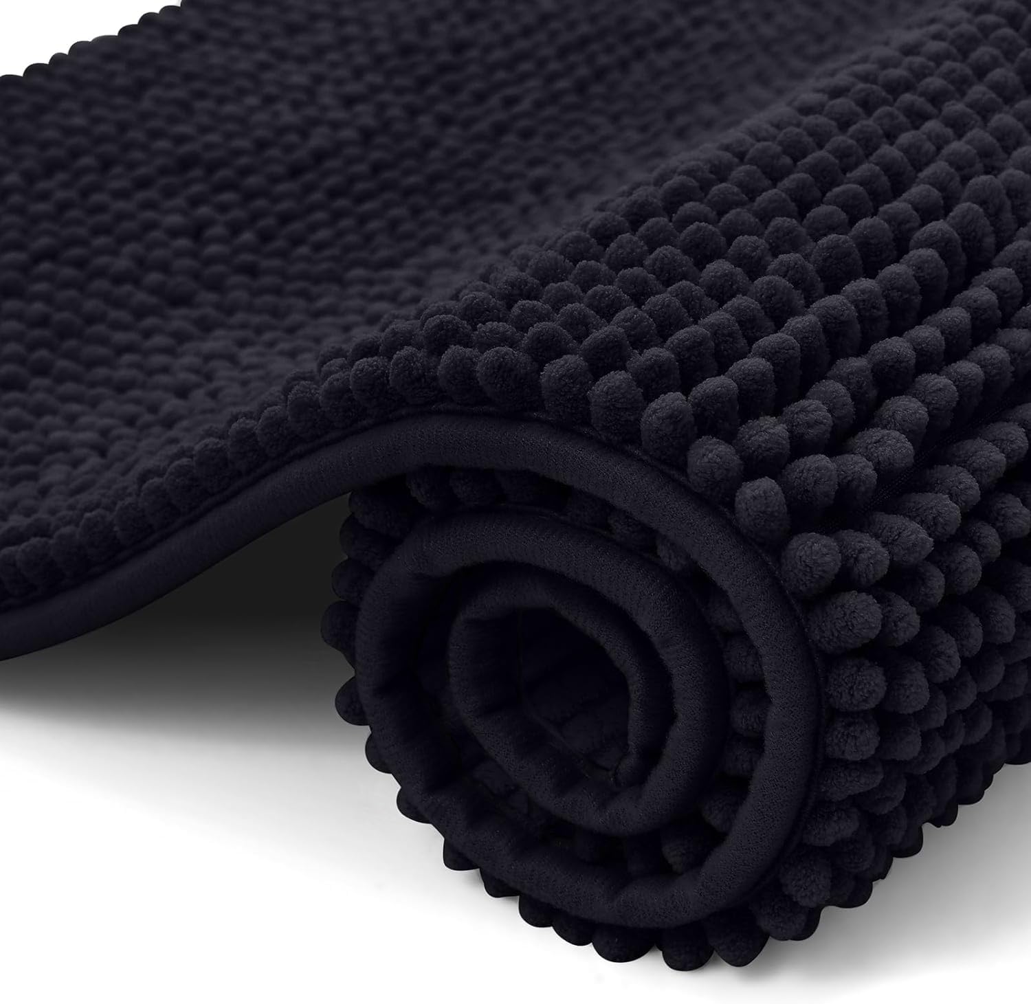 Tapis De Bain En Chenille, 50 X 80 Cm, Tapis De Salle De Bain Extra Doux Antidérapant, Tapis De Bain Super Absorbants Et Moelleux Pour Le Sol De La Salle De Bain, Tapis De Pied Pour Bain À