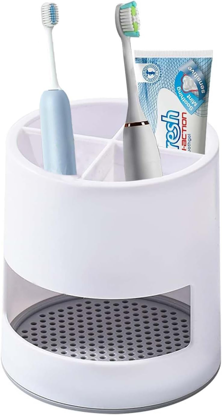 Supports De Brosse À Dents,support De Brosse À Dents Avec Drainage Amovible Pour Salle De Bain,cuisine,comptoir De Rangement