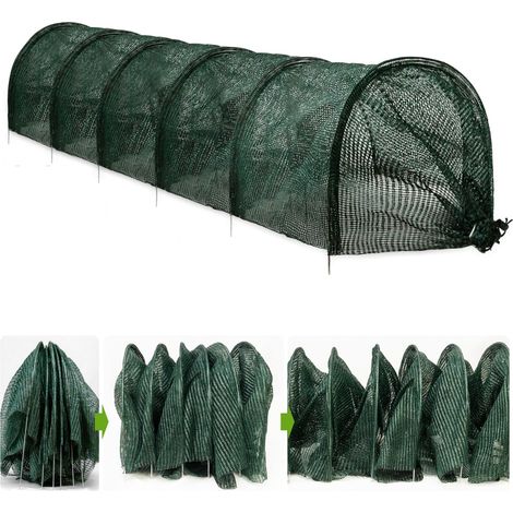 2-in-1 Schattierungsnetz Für Gewächshäuser, Schattierungsnetz Für Gartentunnel, Gemüsereihenabdeckung, Pflanzenabdeckung (300 X 45 X 45 Cm)