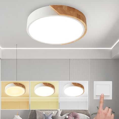 Moderne Led-deckenleuchte (25 W), Dimmbar, Dreifarbig (weiß), Geeignet Für Esszimmer, Wohnzimmer Und Küche.