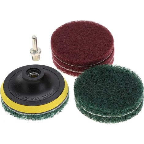 Bohrmaschinen-reinigungsbürsten-set, 6 Nylonpads, Zum Reinigen Von Fliesen Und Polieren Von Metall