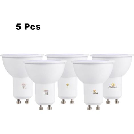 – 5er-pack Gu10 7w Led-lampen, 220–240 V – Kaltweiß (6000–6500 K) Oder Warmweiß (2800–3500 K) – 270° Abstrahlwinkel – Energiesparend – 30.000 Stunden Lebensdauer – Weiß