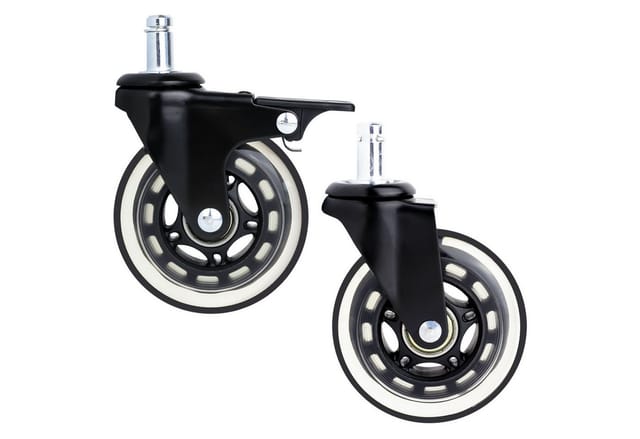 HMF 6810 Bürostuhl Rollen 5er Set 11 mm Schwarz