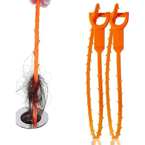 Abflussreiniger Für Haare Im Badezimmer, 51 Cm, 2er-pack