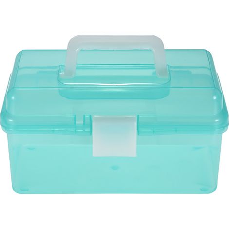 Transparente Aufbewahrungsbox Aus Kunststoff Für Malutensilien, Mittelgroßer Multifunktionskoffer Mit Griff Für Künstler, Studenten, Medizinische Instrumente, Kosmetikartikel, Angelausrüstung