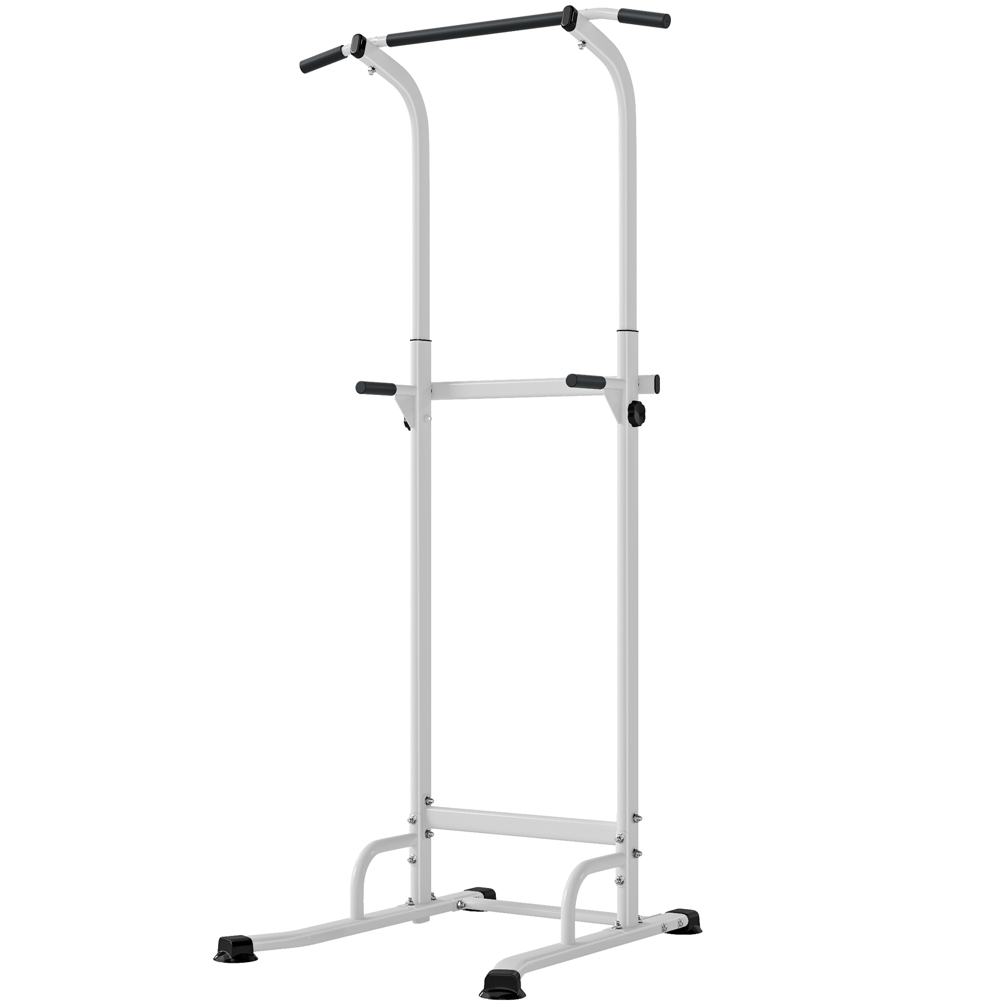 Krafttrainingsstation Mit Höhenverstellbarer, Freistehender Klimmzugstange, Stahlrahmen, 91,5 X 97,5 X 176,5–227 Cm