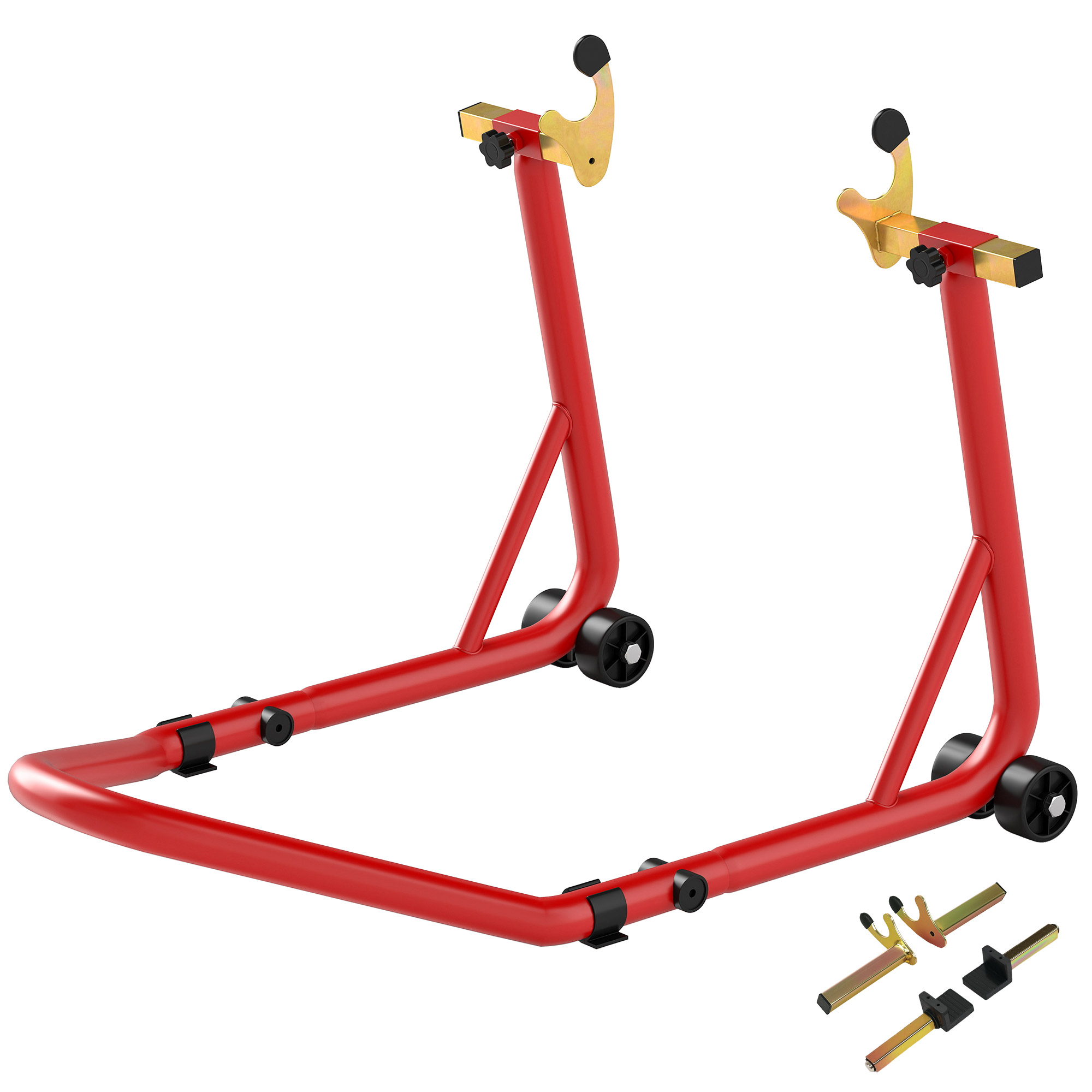 Motorradständer 544 Kg, Verstellbare U- Und L-gabeln, Rutschfeste Räder, Lager, Rouge