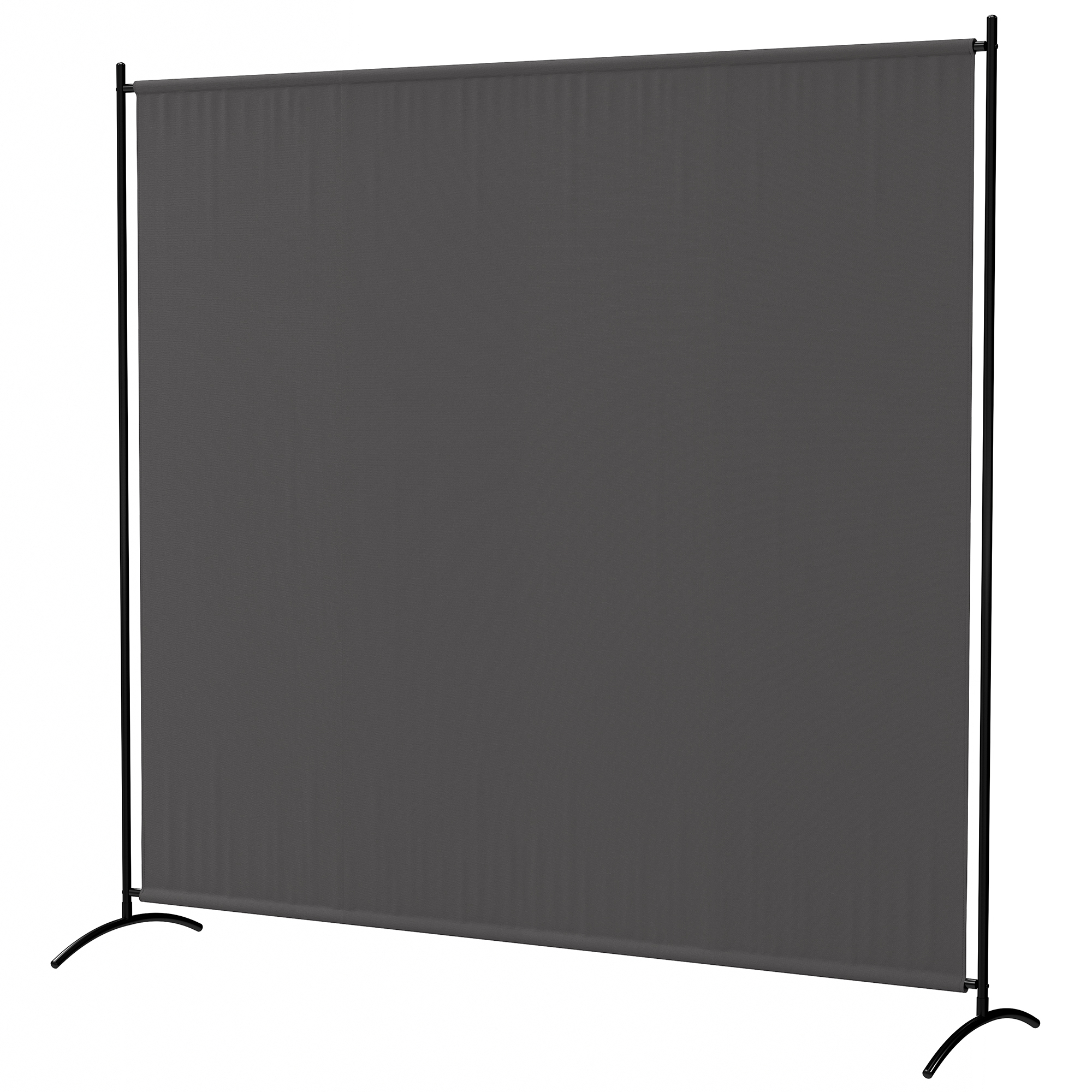 Einteiliger Sichtschutz Für Den Außenbereich, Raumteiler, 180 Cm Hoch, Uv-schutz 30+, Dunkelgrau