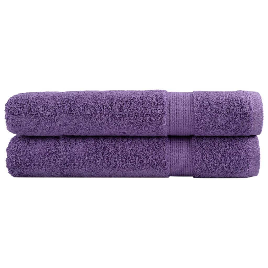 Premium-handtücher Solund 2 Stk. Lila 100x200 Cm 600 G/m²