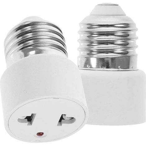 Stück E27 Lampenfassung-adapter, Lampenfassung-konverter, Schraublampenfassung-konverter Für Veranda, Kamera, Terrasse, Garage (2-polig)