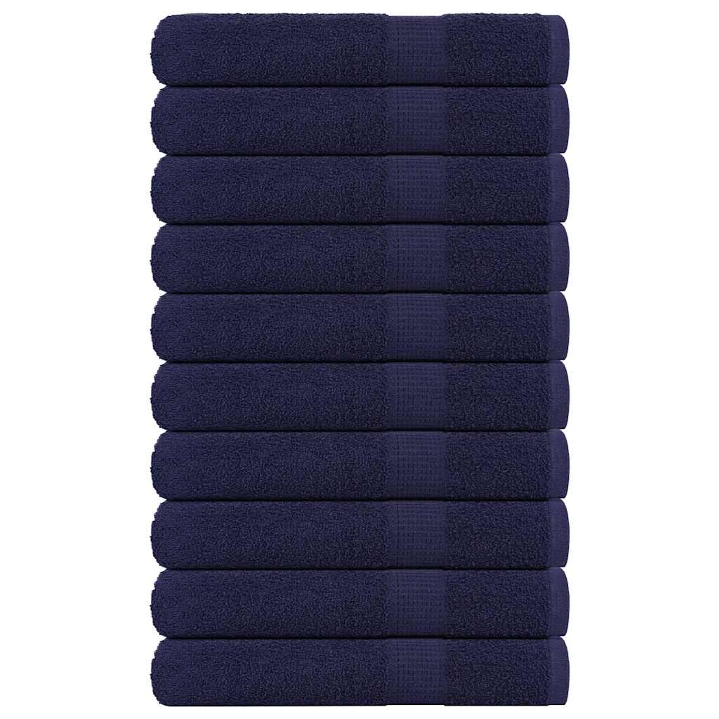 Handtücher Frogn 10 Stk. Marineblau 100x200 Cm 360 G/m²