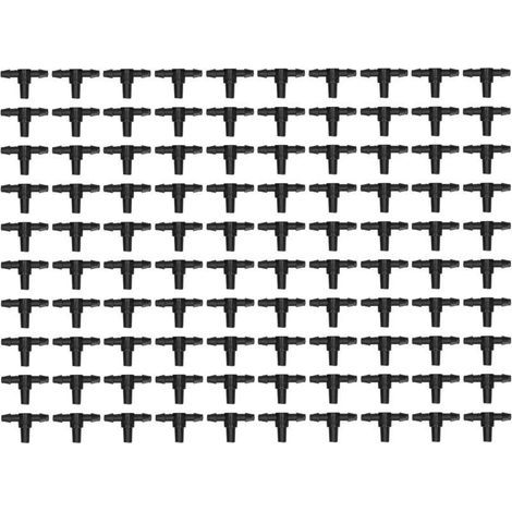 100 4/7-zoll-fittings, T-stücke Für Tropfbewässerungssysteme