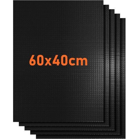 5er-set Wiederverwendbare Backmatten (40 X 60 Cm) – Hitzebeständig Bis 260 °c – Antihaftbeschichtet Für Grill Und Backofen