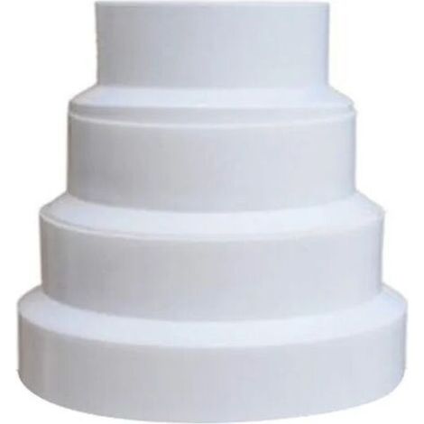 Rundes Pvc-fitting Für Reduzierrohre 80-120 Mm – Lüftungssystem – Temperaturbeständig Von -20 °c Bis +65 °c