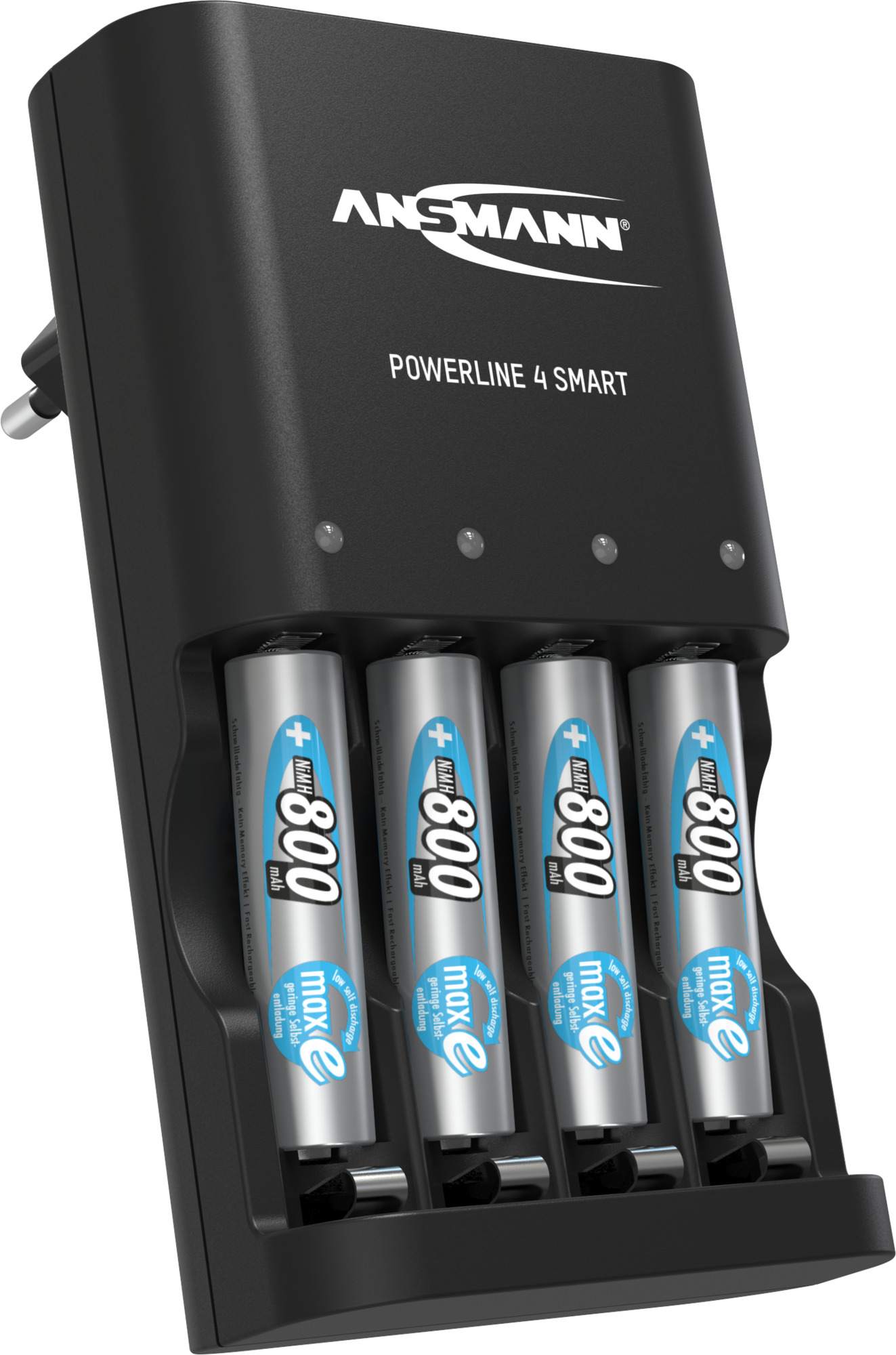 Akku Ladegerät Für 1-4 Nimh Aa/aaa Akkus, Inkl. 4x Aaa 800mah - Ansmann