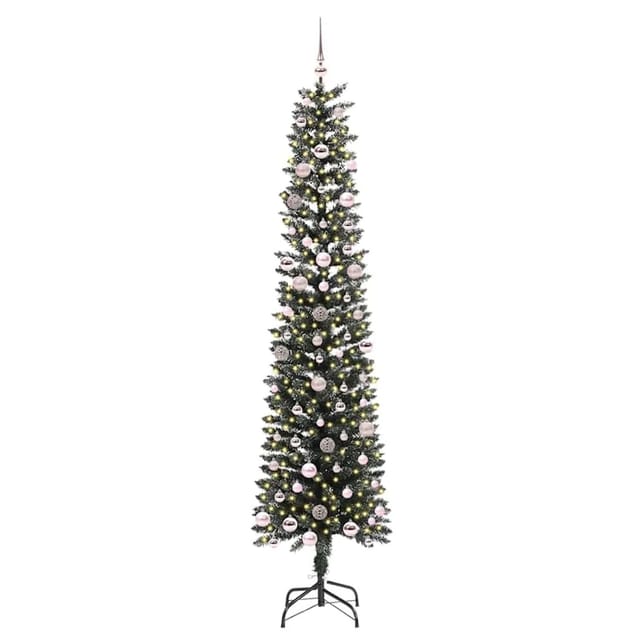 vidaXL Künstlicher Weihnachtsbaum mit 300 LEDs Grün 58 x 58 x 240 cm 3395966