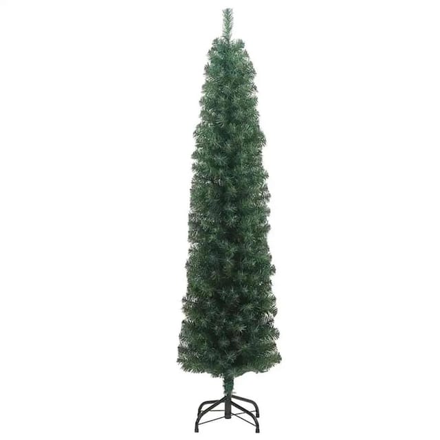 vidaXL Künstlicher Weihnachtsbaum mit 300 LEDs mit Ständer Grün 210 cm 3394952