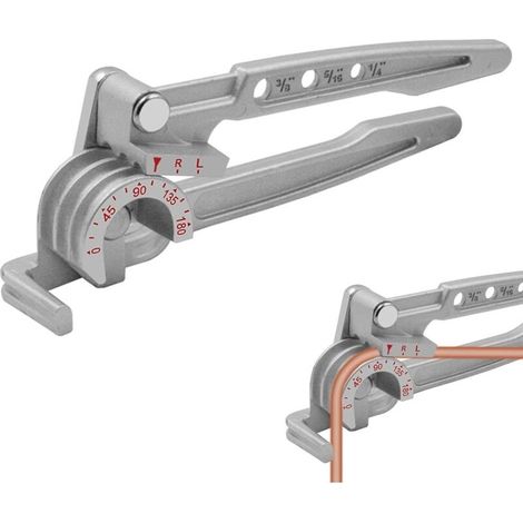 180°-rohrbieger – Gefräste Aluminiumlegierung – Für Kupferrohre Mit 1/4", 5/16", 3/8" Durchmesser – Ergonomisches Design Mit Rutschfesten Griffen
