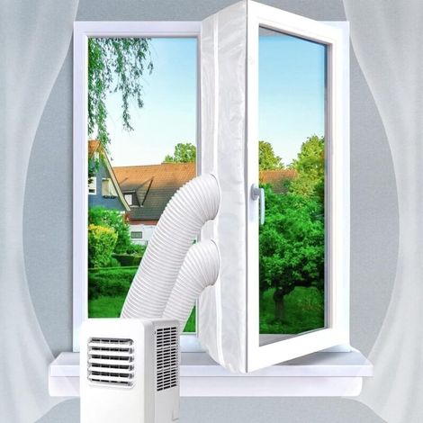 Fensterdichtung Für Mobile Klimageräte 400 Cm – Wasserdichtes Dichtungsset Mit Reißverschluss – Schutz Vor Zugluft Und Insekten