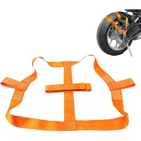 Motorrad-hinterrad-spanngurt – Hochfestes Polyester – Maximale Belastung 1000 Kg – Sichere Befestigung Am Anhänger