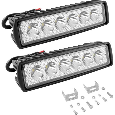 18w Led-arbeitsleuchte – 6000k Lichtfarbe – 6 Leds – Stoßfest – Für Suvs, Lkws, Motorräder, Geländewagen