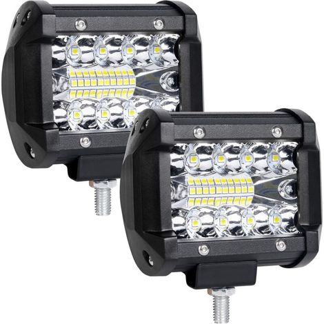 12v 60w Led-arbeitsscheinwerfer – Hochleistungsbeleuchtung 3600lm 6000k – Wasserdicht Nach Ip68 Für 9v-30v Fahrzeuge – Einfache Installation