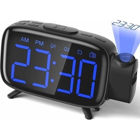 Digitaler Projektor-wecker Mit Radio Und 3 Einstellbaren Helligkeitsstufen