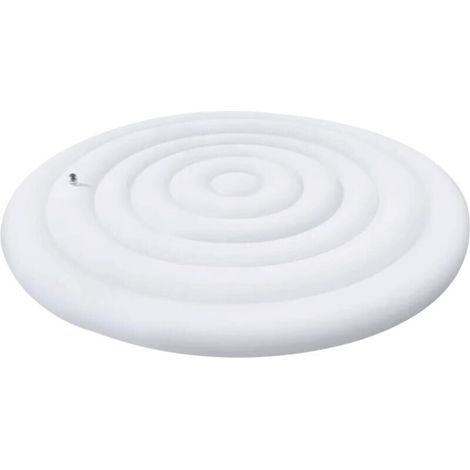 Runde Whirlpoolabdeckung 145 Cm – Dickes Und Strapazierfähiges Pvc – Witterungsbeständig – Schnellaufblasventil