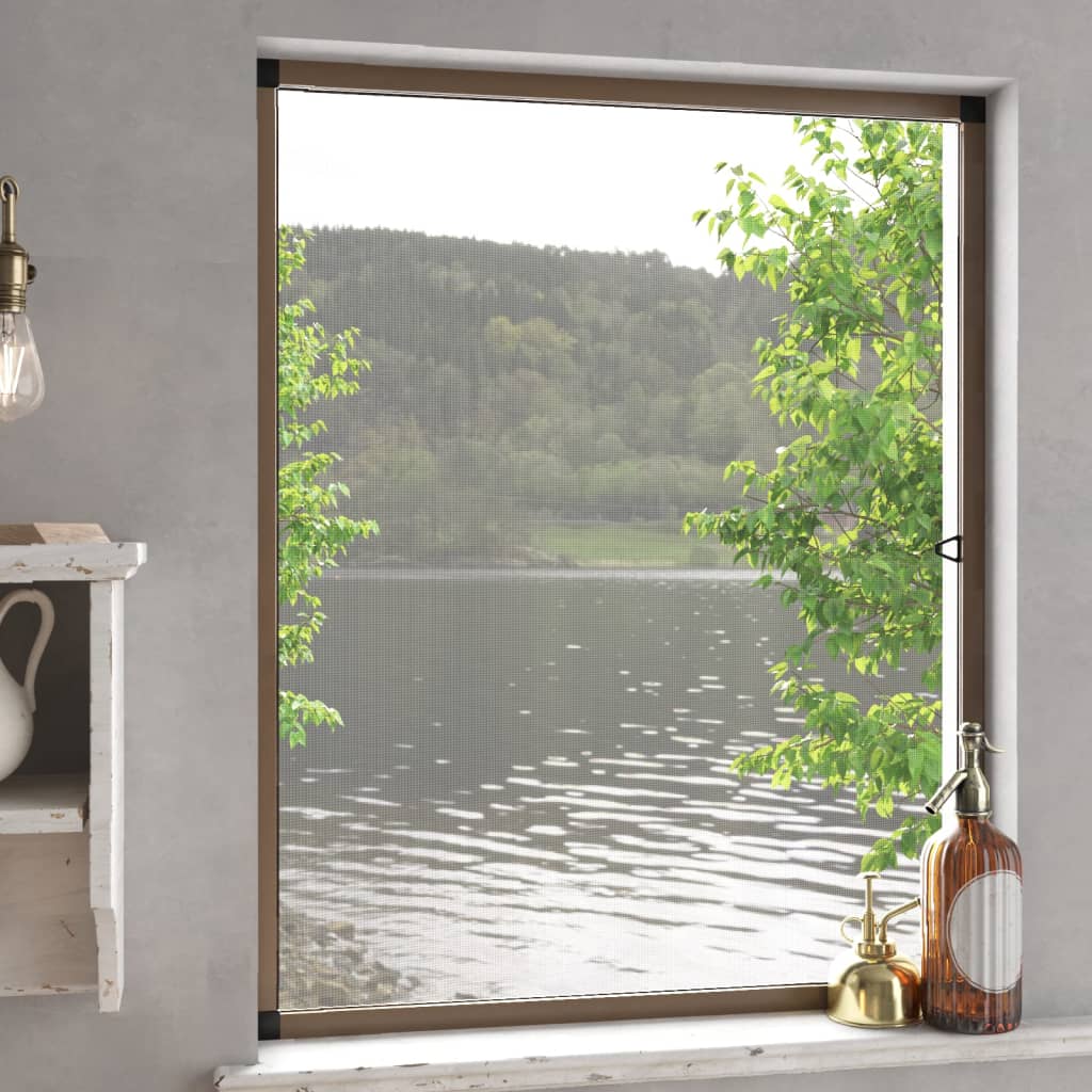 Insektenschutz Für Fenster Braun 80x100 Cm