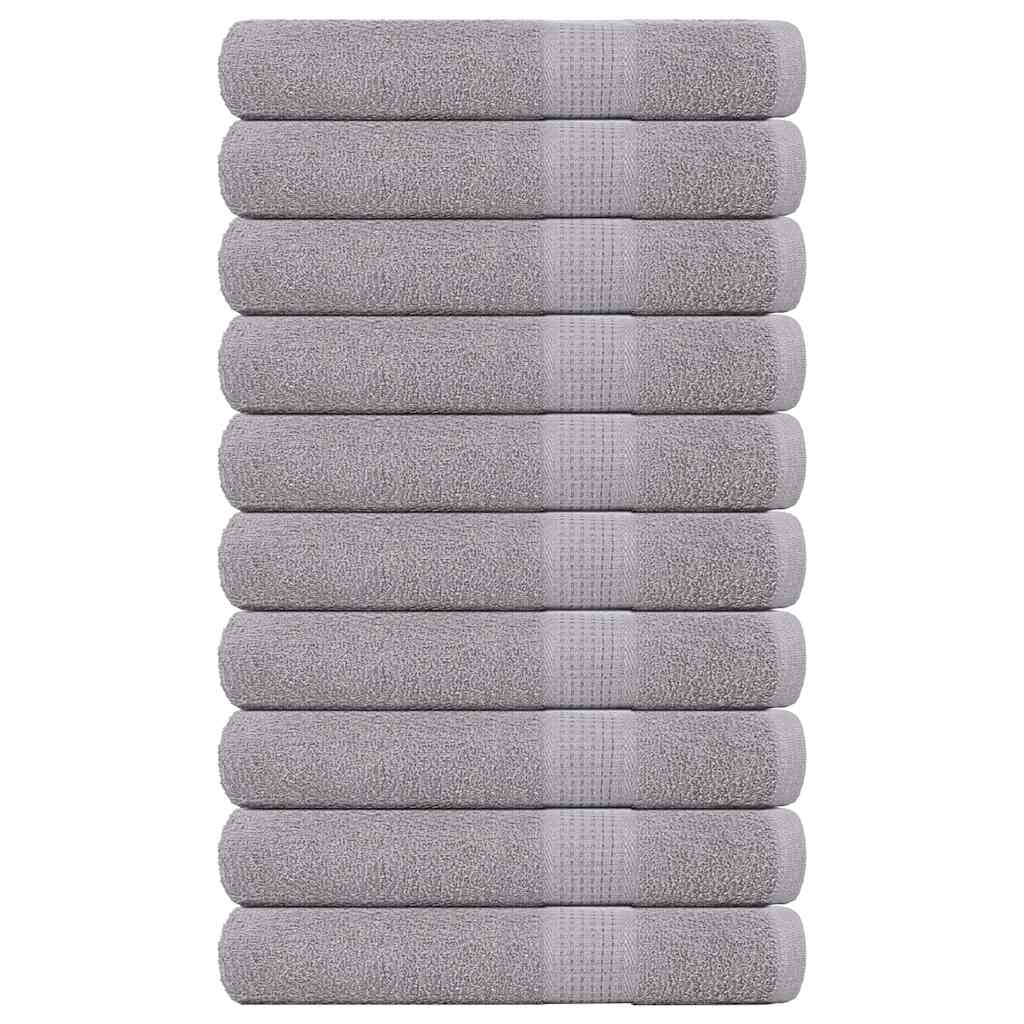 Handtücher Frogn 10 Stk. Grau 100x200 Cm 360 G/m²