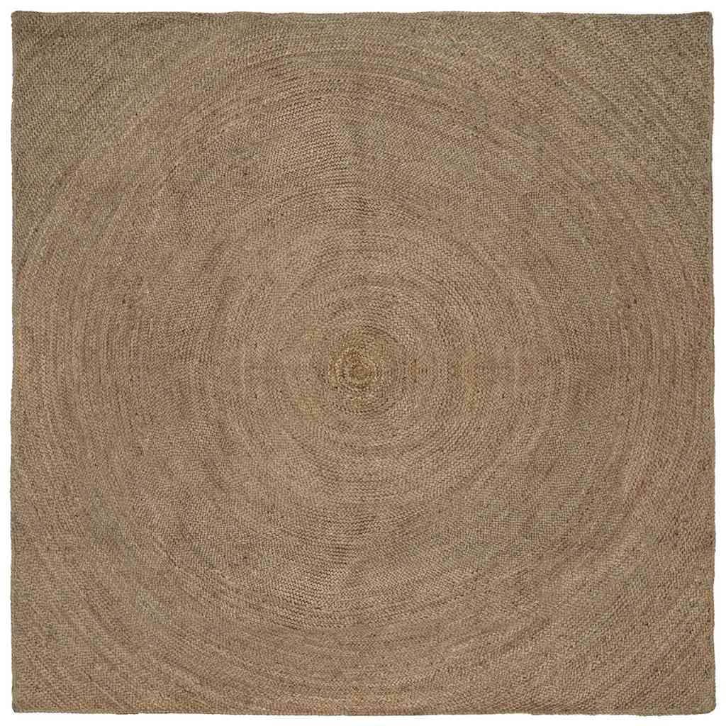 Bereichsteppiche Quadratisch Grau 200 X 200 Cm Jute