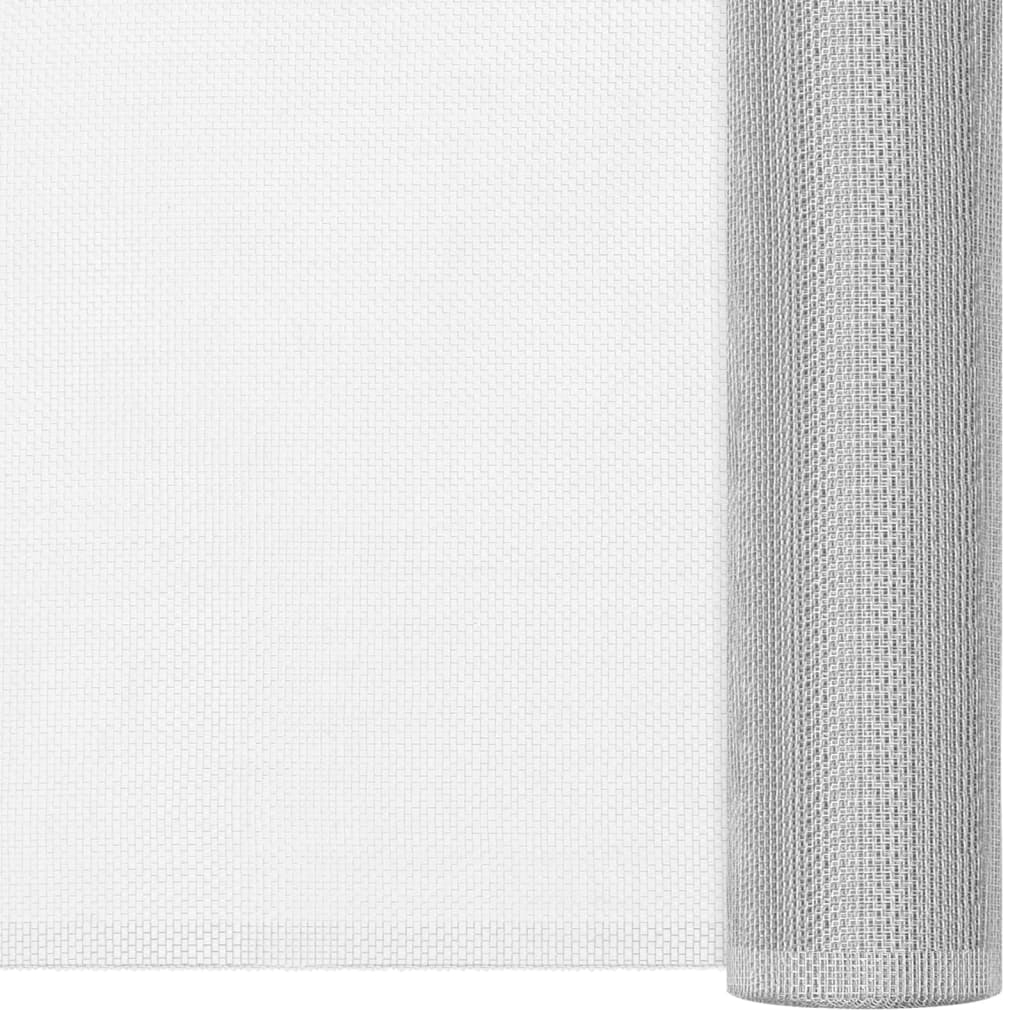 Fliegengitter Aluminium 112x500 Cm Silbern