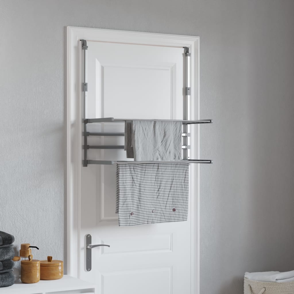 Wäschetrockner Für Balkon 89x25x(60-95) Cm Aluminium