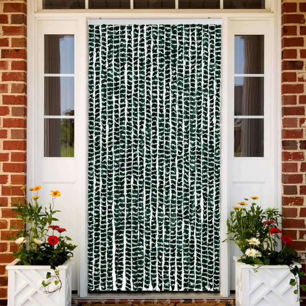 Insektenschutz-vorhang Grün Und Weiß 90x220 Cm Chenille