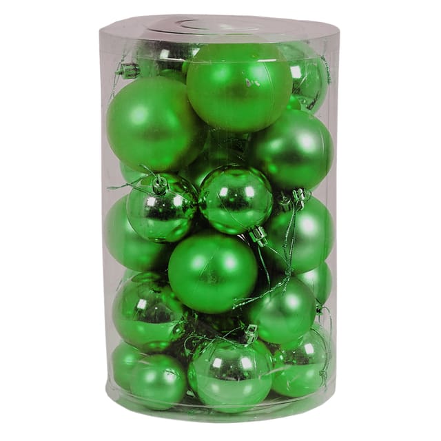 Mojawo 30tlg Christbaumkugeln Weihnachtskugeln Schmuckkugeln Baumschmuck Orange 4 5 6 7cm