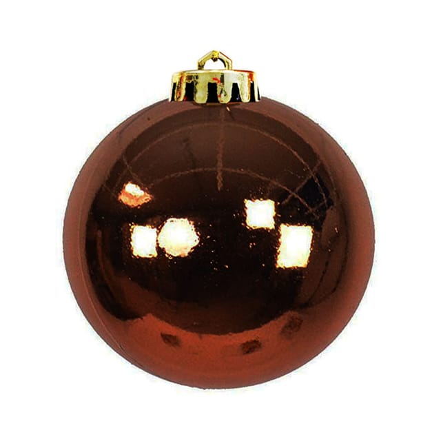 Mojawo XXL Christbaumkugeln Weihnachtsbaumkugeln Dekokugel Baumschmuck Braun 20cm