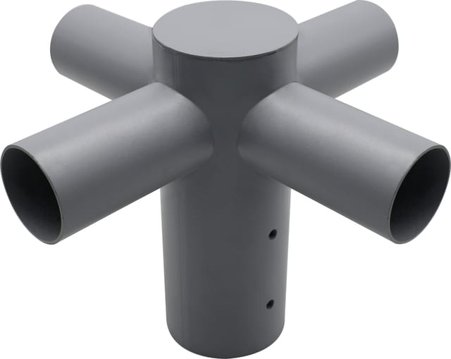 ENOVALITE Straßenleuchten Adapter 4-Fach 80 zu 60mm Grau Fix