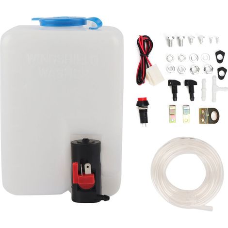 12v 1,8l Universal-scheibenwaschanlage – Reinigungspumpe Mit Zubehör – Einfache Installation Für Eine Saubere Windschutzscheibe